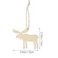 thumbnail image 3 of PAMINGONO 10Pcs Diy Pendant Wood Ornament for Christmas Party 9X7X0.6In, 3 of 8
