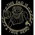 thumbnail image 2 of Men's Hercules Zeus This Dad is a True Hero Graphic Tee Black Small, 2 of 5