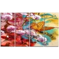 thumbnail image 2 of Butterfly and Abstract Design Watercolor - Floral Art Canvas Print, 2 of 3