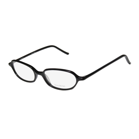 NEW VERA WANG V20 WOMENS/LADIES DESIGNER FULL-RIM BLACK OPTICAL CLASSIC MADE IN JAPAN FRAME DEMO LENSES 49-16-136 EYEGLASSES/SPECTACLES