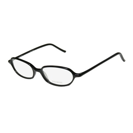 New Vera Wang V20 Womens/Ladies Designer Full-Rim Black Optical Classic Made In Japan Frame Demo Lenses 49-16-136 Eyeglasses/Spectacles