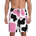 thumbnail image 2 of Picia Cow Spots Pajama Shorts for Men, Men's Pajama Bottoms, Sleepwear,Short Pajama Pants-Medium, 2 of 9