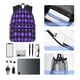 thumbnail image 4 of Fotbe purple argyle Mochila Ligera Casual para Laptop para Hombres y Mujeres, Mochila Impermeable de Uso Diario, Mochila para Universidad, 4 of 6