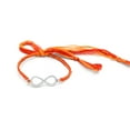thumbnail image 3 of Femme Jam 925 Sterling Silver Red Thread Braided Infinity Shape Rakhi with Roli and Chawal for Brother Bhai Bhabhi for Rakshabandhan, 3 of 5