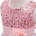 thumbnail image 6 of Meichang Flower Girl Dresses for Wedding Glitter Sequin Sleeveless Zip Up Back Bow Dress formal Evening Party Tulle Dress Toddler Girl Prom Princess Dresses, 6 of 9