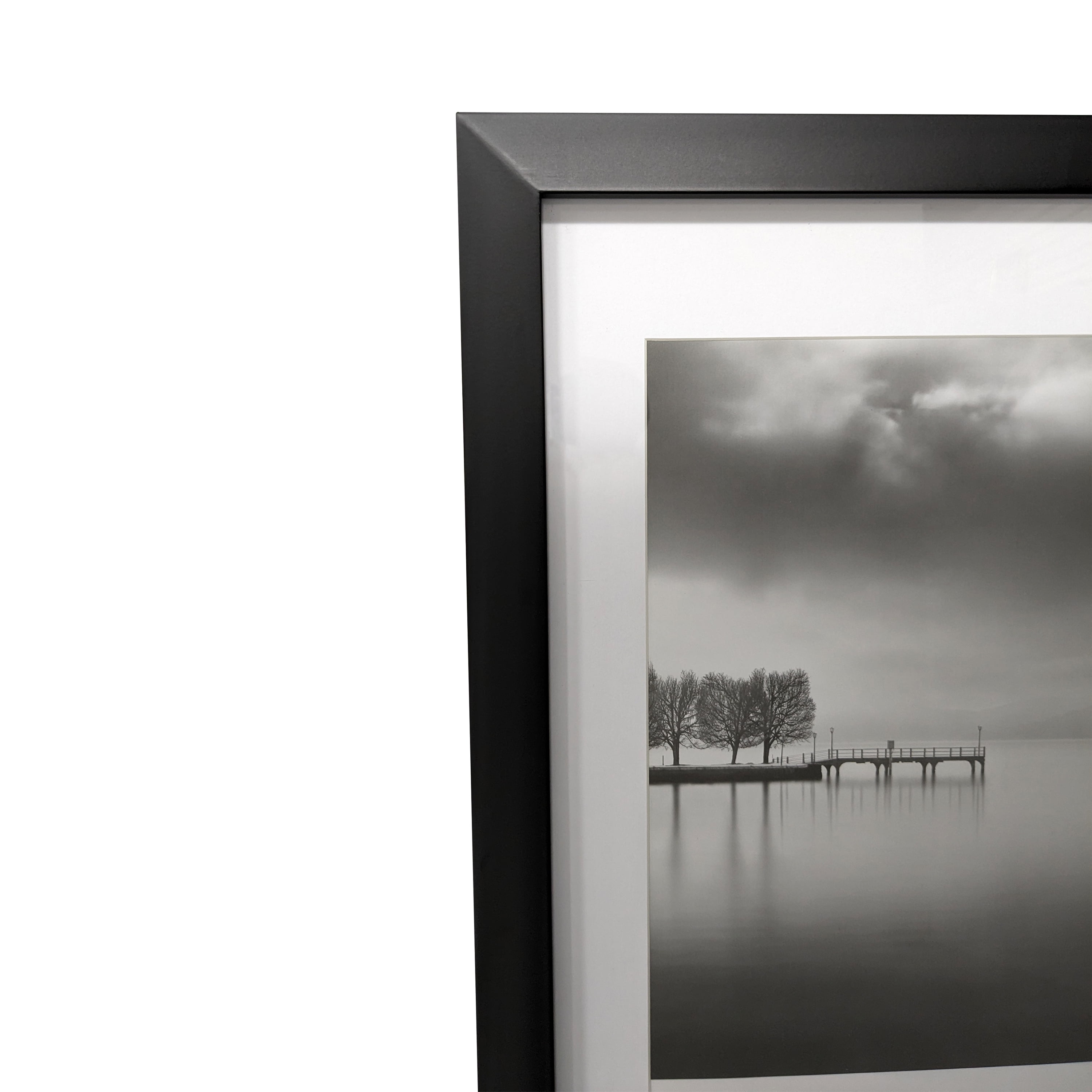 Mainstays – 11x14 Picture Frame – Black Matted Gallery Bevel Program Wall Photo Frame