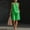 14# Green, variant on Women's 2 Piece Short Sets Linen Sleeve V Neck Halter Matching Short Suit Summer Casual Oversized Outfits Yellow S