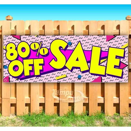 80% Off Sale 13 oz Vinyl Banner With Metal Grommets