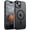 Black, variant on AMAGA for iPhone 15 Pro Case [Compatible with Magsafe] Translucent Matte Magnetic Phone Cover, Military Grade Drop Protection Shockproof Phone Cover, Black
