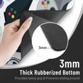 thumbnail image 3 of XMXT Non-Slip Gaming Mouse Pad, Cartoon Gaming Equipment Mousepad Computer Keyboard Mats Desk Pads Office Decor Accessories, 15.8"x29.5", 3 of 8