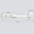 thumbnail image 2 of Adjustable Window Lock With Key Aluminum Alloy Window Stoppers For Home Office, 2 of 7