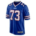 thumbnail image 2 of Men's Nike Dion Dawkins Royal Buffalo Bills Game Player Jersey, 2 of 4