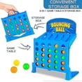 thumbnail image 4 of Bouncing Ball Board Game Connect 4 Shots Game, Classic Board Games 4 Shots Game Bounce And Link Ball Game, 4 of 4