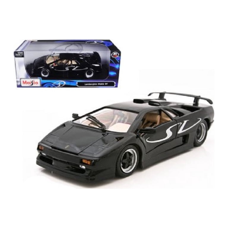 Maisto 1/18 Scale Lamborghini Diablo SV Black Diecast Model Car