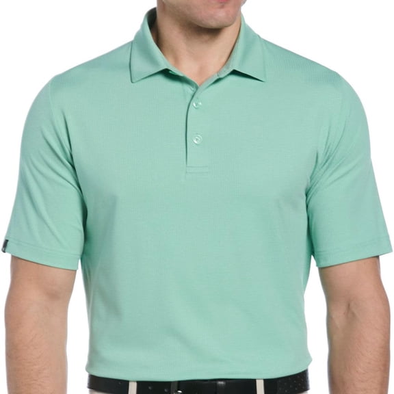 Callaway Golf Ventilated Classic Jacquard Polo Neptune Green Small