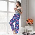 thumbnail image 5 of Sikiie Blue Skull Flower Women’s Ultra-Soft Comfy Lounge Pants Sleepwear Comfy Lounge Pants Drawstring Sleep Bottoms with PocketsSmall, 5 of 6