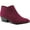 Burgundy, variant on Womens Wileyy  Faux Suede Comfort Booties