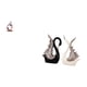 thumbnail image 5 of Escultura de cerámica de resina de cisne abstracto, adorno para escritorio, dormitorio, oficina, tienda, estantería, aniversario, chimenea, colecciona, 5 of 8