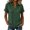 Green-4, variant on Stamzod Womens Short Sleeve Shirts V Neck Collared Button Up Shirt Tops with Pockets Oversize Dressy Casual Women Shirts Green S