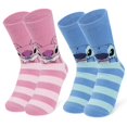 thumbnail image 1 of Zapatillas y calcetines Disney Stitch para mujer, paquete de 2, esponjosos y antideslizantes, 1 of 6