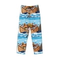 thumbnail image 4 of Easygdp Animals on Noah's Ark Floating Men's Pajama Pant, Sleep Elastic Waistband Lounge Pants - X-Large, 4 of 9