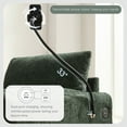 thumbnail image 6 of 38" Oversized Single Chair with Storage Ottoman, USB & Type-C Charger, Phone Holder, Accent Chair for Living Room or Bedroom,Green, 6 of 9