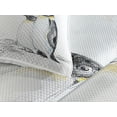 thumbnail image 3 of Ambesonne Animal Quilted Coverlet 3 Pcs, Hand Drawn Penguins Art, Queen Size, Black White, 3 of 4