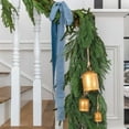 thumbnail image 3 of Dserfhy Rustic Bell Christmas Ornament Vintage Metal Decorative Bell Large Hanging Cow Bell Decoration for Mantel Table Centerpiece Winter Tree Garland Decor, 3 of 8