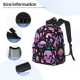 thumbnail image 3 of Pofeuu cartoon Skull rainbow space Print Laptop Backpack Travel Canvas Backpack for School Lightweight and Comfortable Backpack College Backpack Schoolbag, 3 of 6