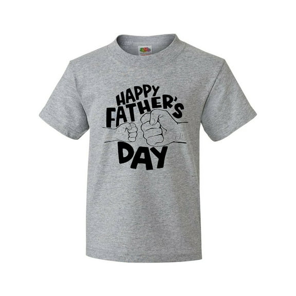 Inktastic Happy Father's Day Parent-Child Fist Bump Youth T-Shirt