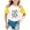 Yellow, variant on Toddler Girl's Paris City Graphic T-Shirt Short Sleeve Unisex Casual Tshirt Tops