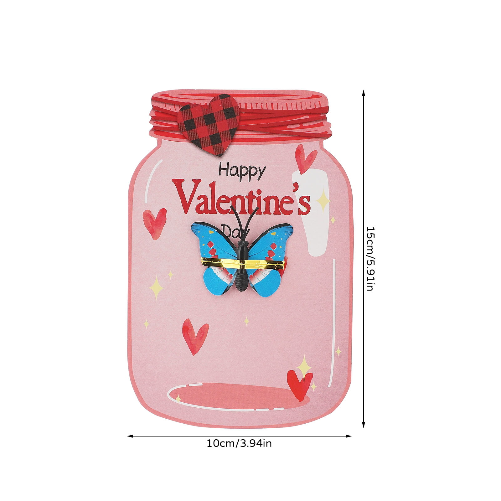  Funrous 60 Set Valentine's Day Gift Cards Valentine's Day  Candy Holder Card Jars Exchange Card for Valentine Gift Cards for School  Classroom Party Favors Supplies (Hollow Insects) : Office Products