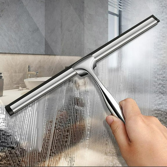2025 Stainless Steel Glass Wiper Water Wiper Clean Window Wiper Bathroom Restaurant Hotel Home Clearance