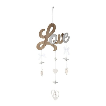 

1pc Delicate Wooden Decoration Hollow-out Letter Shape Wedding Hanging Pendant