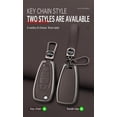 thumbnail image 5 of Key Fob Cover Compatible with Chevrolet Cruz Cavalier Trax Trailblazer 2010-2023 Keychain Case Holder Protector,Long-brown, 5 of 9