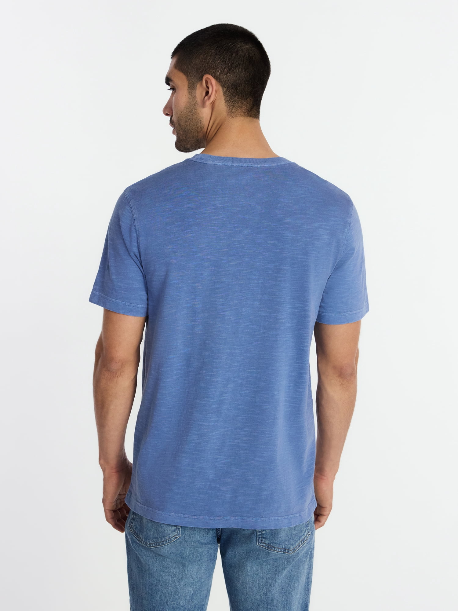 George Men's and Big Men's Slub Pocket Tee with Short Sleeves, Size XS-3XL