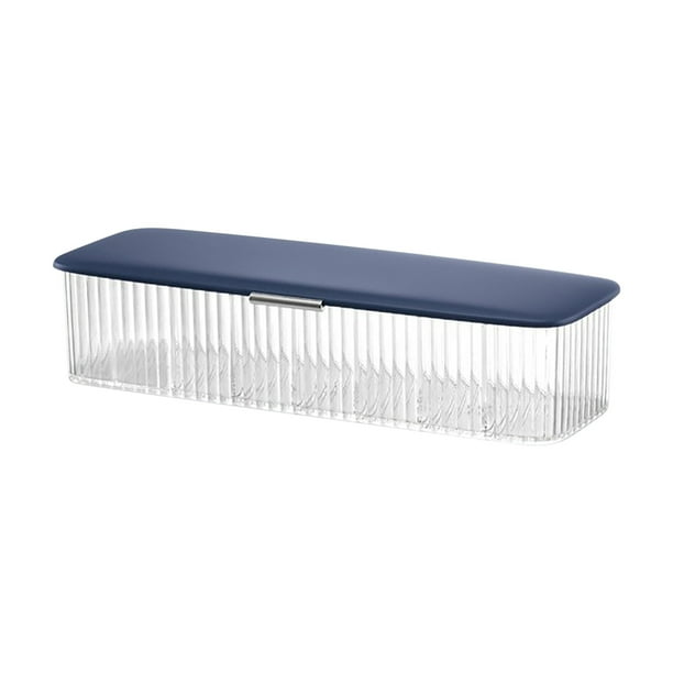 Yhmxh Organizador de cables de carga de plástico transparente con tapa, organizador de cables de datos con 8 compartimentos, fácil de guardar sin atar cables, caja de accesorios electrónicos para