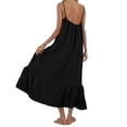 thumbnail image 3 of Plus Size Dress for Women Nightgowns Cotton Linen Fall Cute Slip Dress Sleeveless Flowy Swing Pajama Dress Sleepwear,S-3XL, 3 of 6