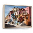 thumbnail image 2 of Designart "Colorful Casas This is Mexico s Vibrancy VII" Mexico Floater Framed Canvas Wall Art, 2 of 7