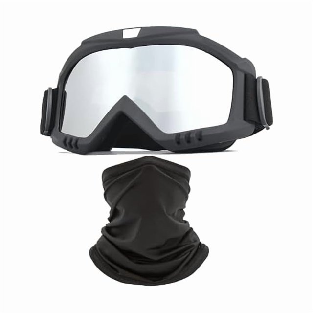 wonima02 Dirt Bike Goggles with Face Mask, Motorcycle ATV Motocross Ski Goggles Racing Helmet Goggles