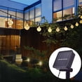 thumbnail image 3 of Cadena de Luz Solar con para Exteriores, Guirnalda de Luces Led Impermeable con 8 Modos de Luces, Decoración Festivales de JardinesBlanco cálido5 metros, 3 of 5