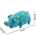 thumbnail image 3 of Chok Dog Squeaky Toy, Latex Dog Chew Toys - Sound Squeaker Grunting Pig Dog Toy Durable Self Play 8" Dog Squeeze Toy for Dental Biting Chasing to Kill Boring Time (Blue), 3 of 5