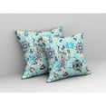 thumbnail image 2 of Amrita Sen Broadcloth Zippered Pillow With WhiteBlue Finish CAPL303BrCDSZP26x26, 2 of 5