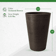 thumbnail image 3 of Algreen 16130 Valencia Pot de Plante Recyclé Rond Conique 12 x 18 Pouces, Chocolat, 3 of 5