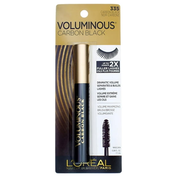 L'Oreal Voluminous Carbon Black Mascara, Carbon Black [335], 1 ea