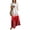 Red, variant on Women's Summer Ombre Gradient Jumpsuit, Casual Wide Leg Bib Overalls with Pockets, Loose Fit Sleeveless Boho Rompers Long Pants