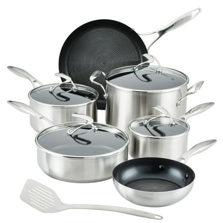 UPC 051153700514 product image for Circulon 11Pc Stainless Steel Cookware Set with SteelShield Hybrid Stainless and | upcitemdb.com