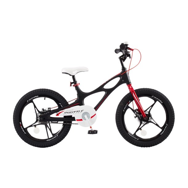 Royalbaby Space Shuttle Lightweight Magnesium Kid S Bike With Disc Brakes For Boys And Girls 18 Inch With Training Wheels And Kickstand Black