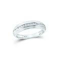 thumbnail image 3 of 14kt White Gold His Hers Round Diamond Solitaire Matching Wedding Set 7/8 Cttw, 3 of 6