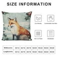thumbnail image 5 of Nawypu &nbsp;Rustic Farmhouse Winter Animal Bird Fox Rabbit Decorative Throw Pillow Covers, Christmas Deer Gifts,&nbsp;Christmas Tree Snowflake Pillow Cases Kids Room Bed Sofa Decor, 5 of 5